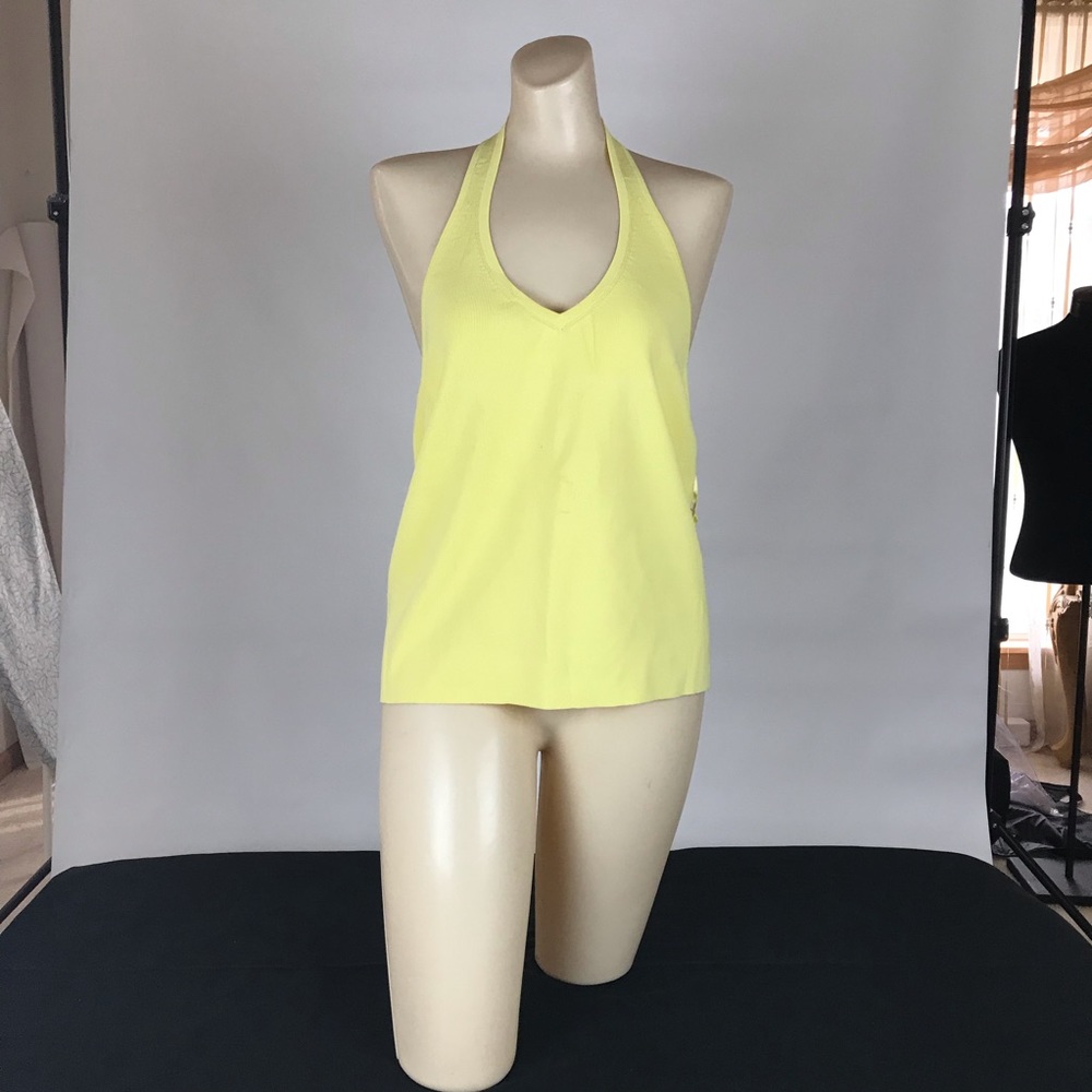 Women’s yellow knitted shirt top